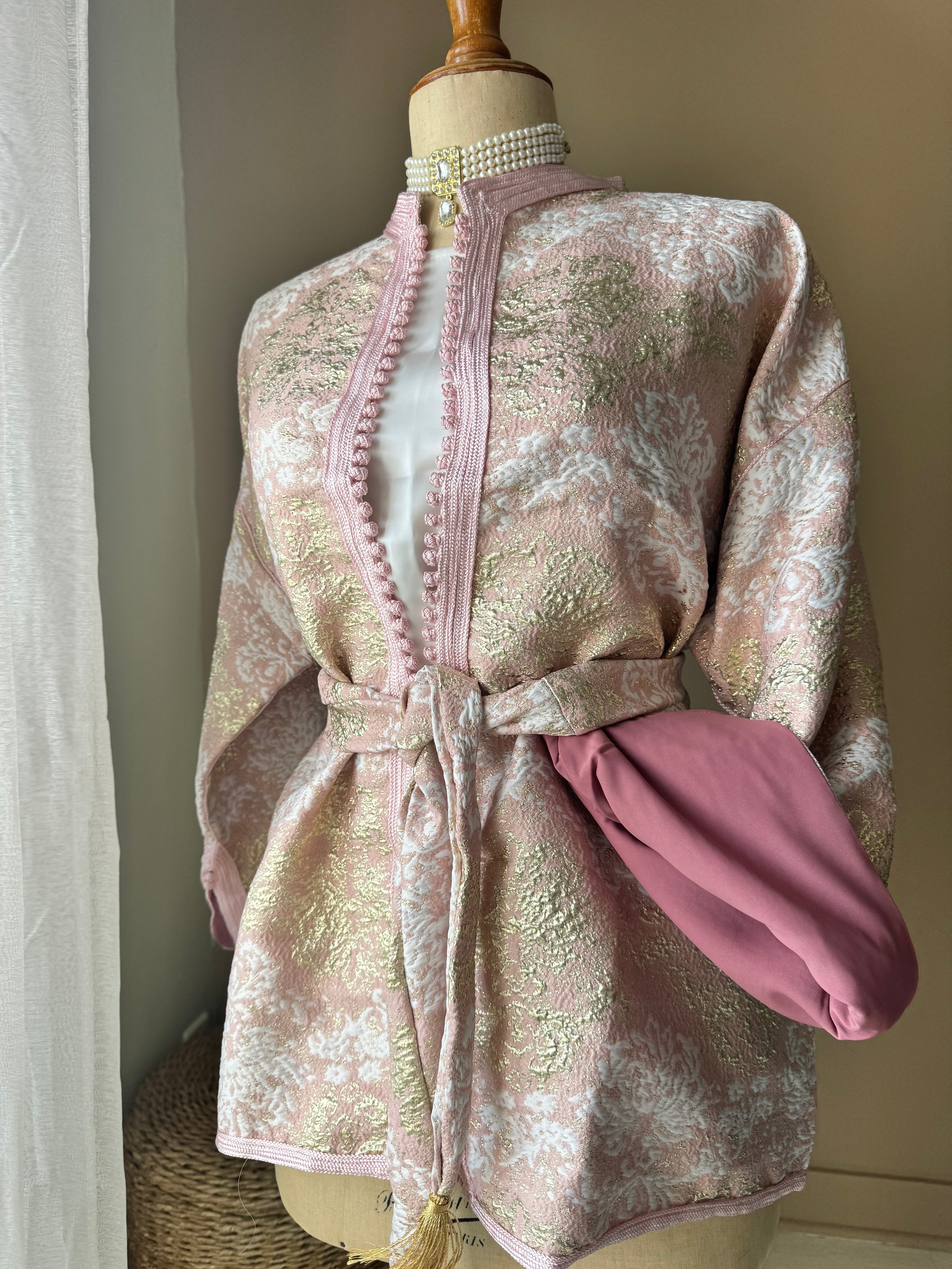 Blazer Kimono en brocard marocain