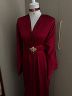 Silk mermaid caftan