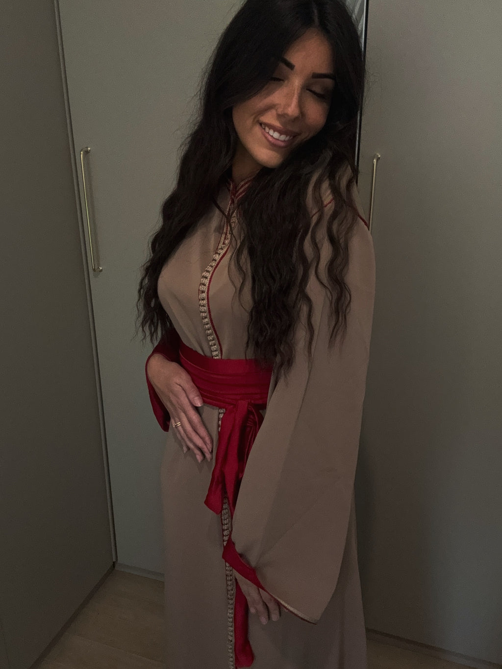 Caftan bicolore