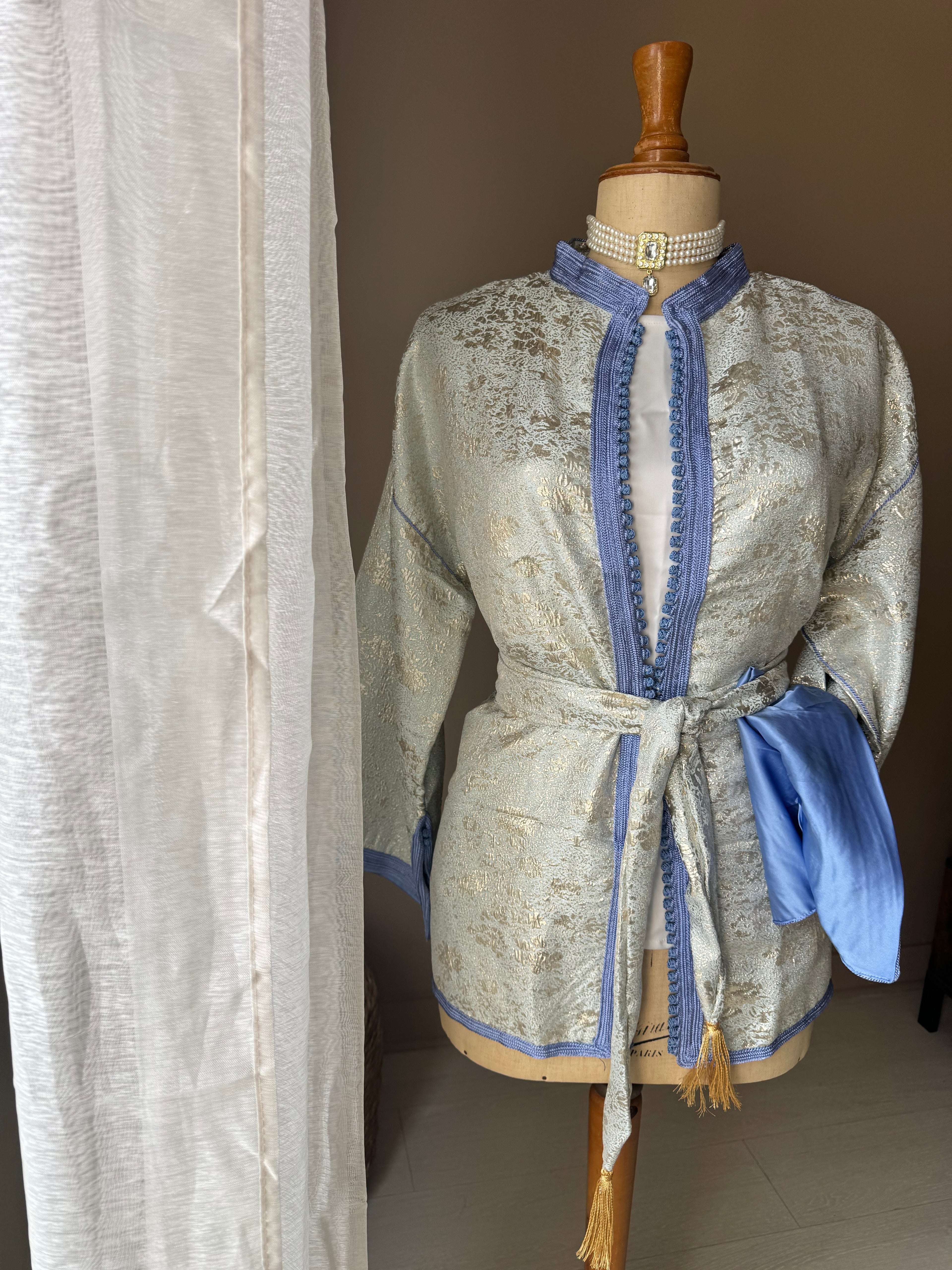 Blazer Kimono en brocard marocain