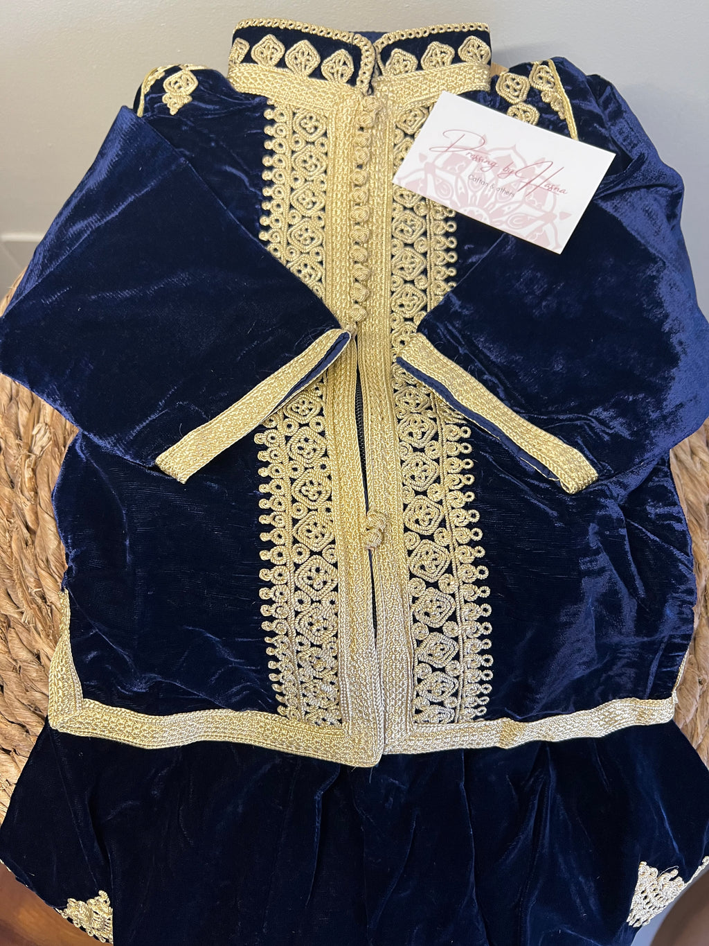 Jabador en velours 2 pièces pour garçons