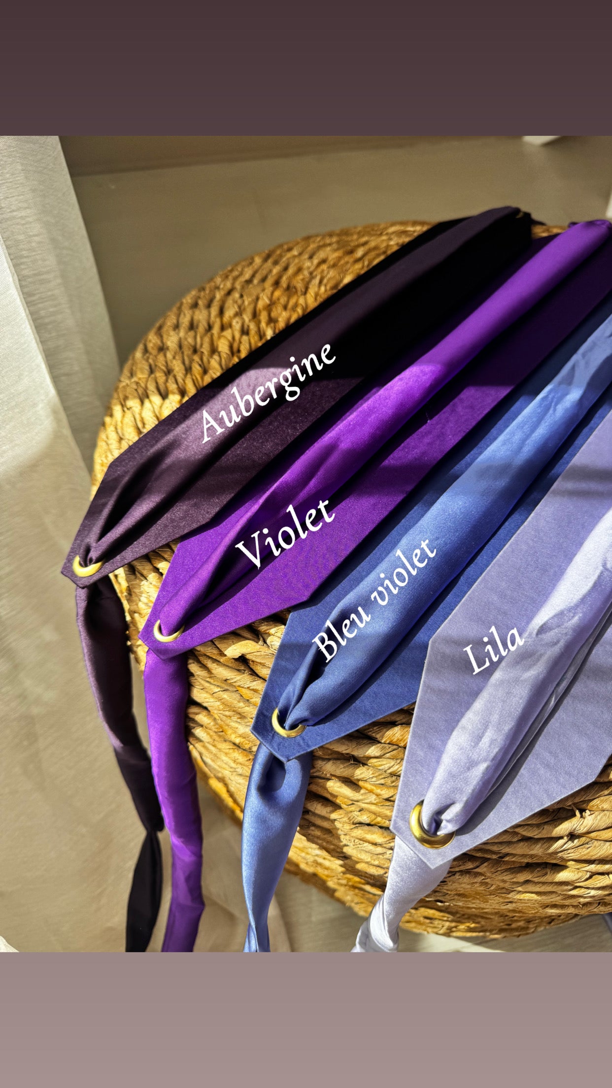 Ceinture en tissu satinée pour caftan tekchita