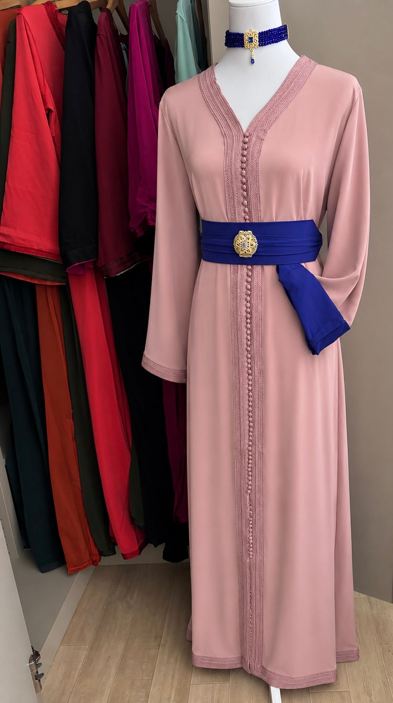 caftan bicolore manches doublés