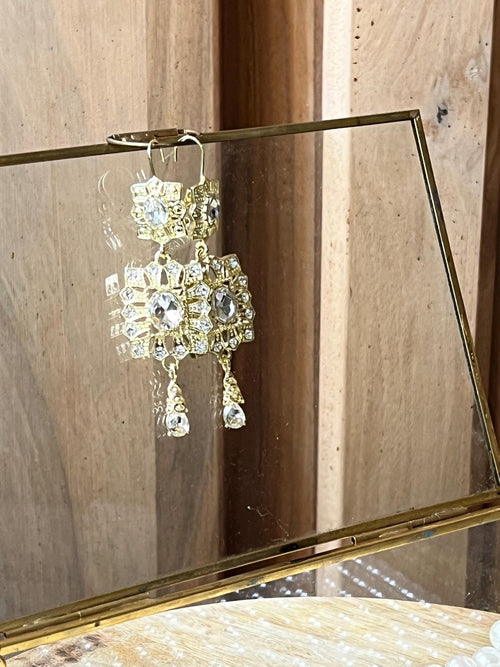 Boucle d’oreille dorée tradition marocaine