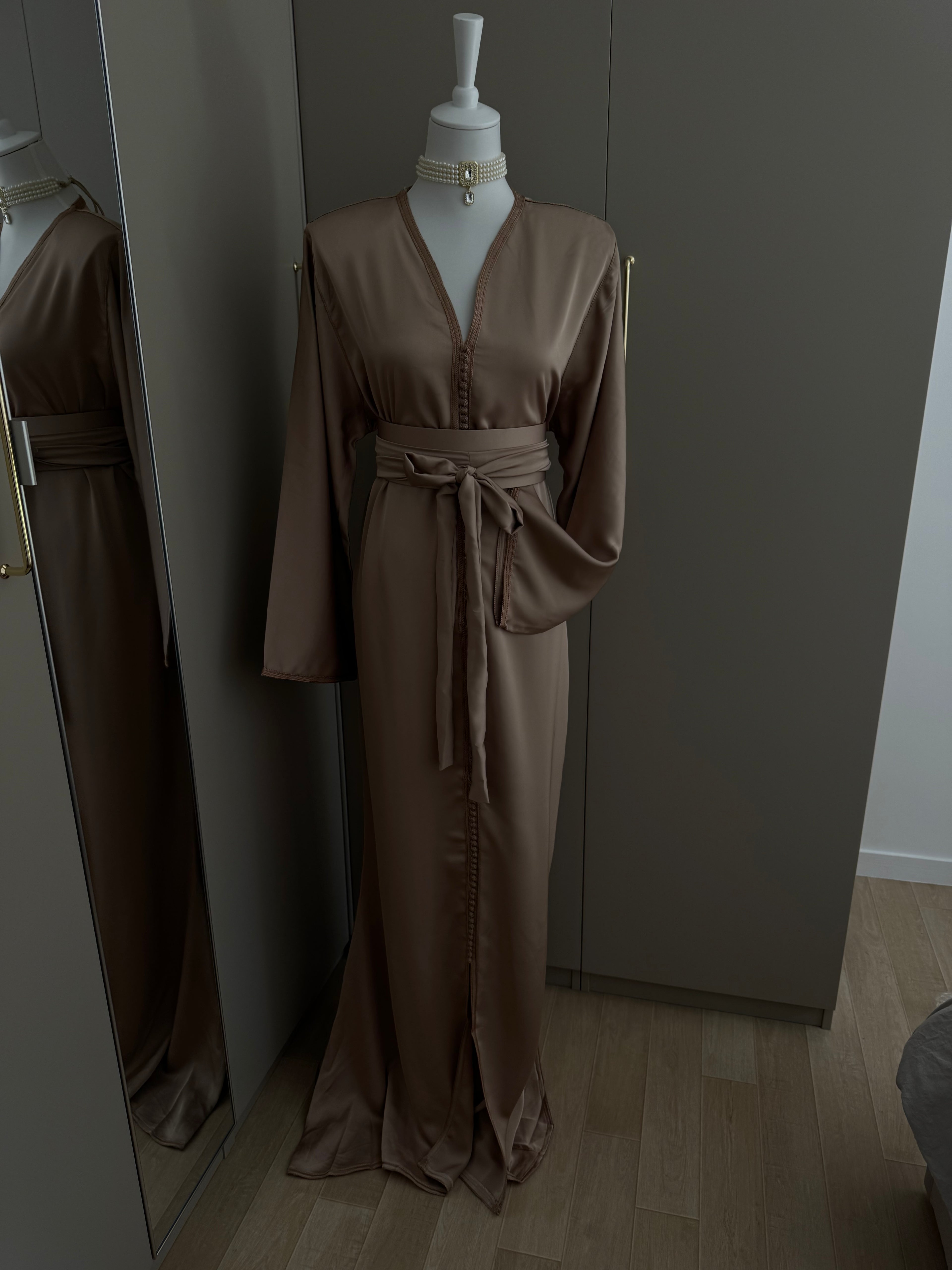 Caftan sirène drap de soie