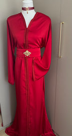 Silk mermaid caftan