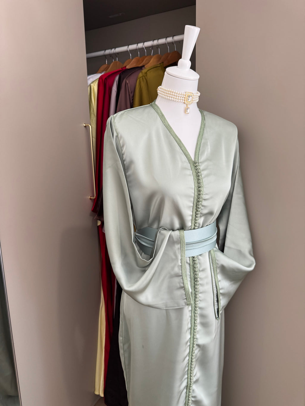 Caftan sirène drap de soie