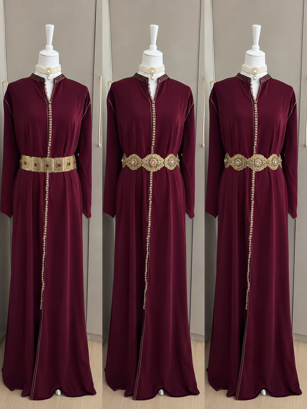 Caftan bicolore