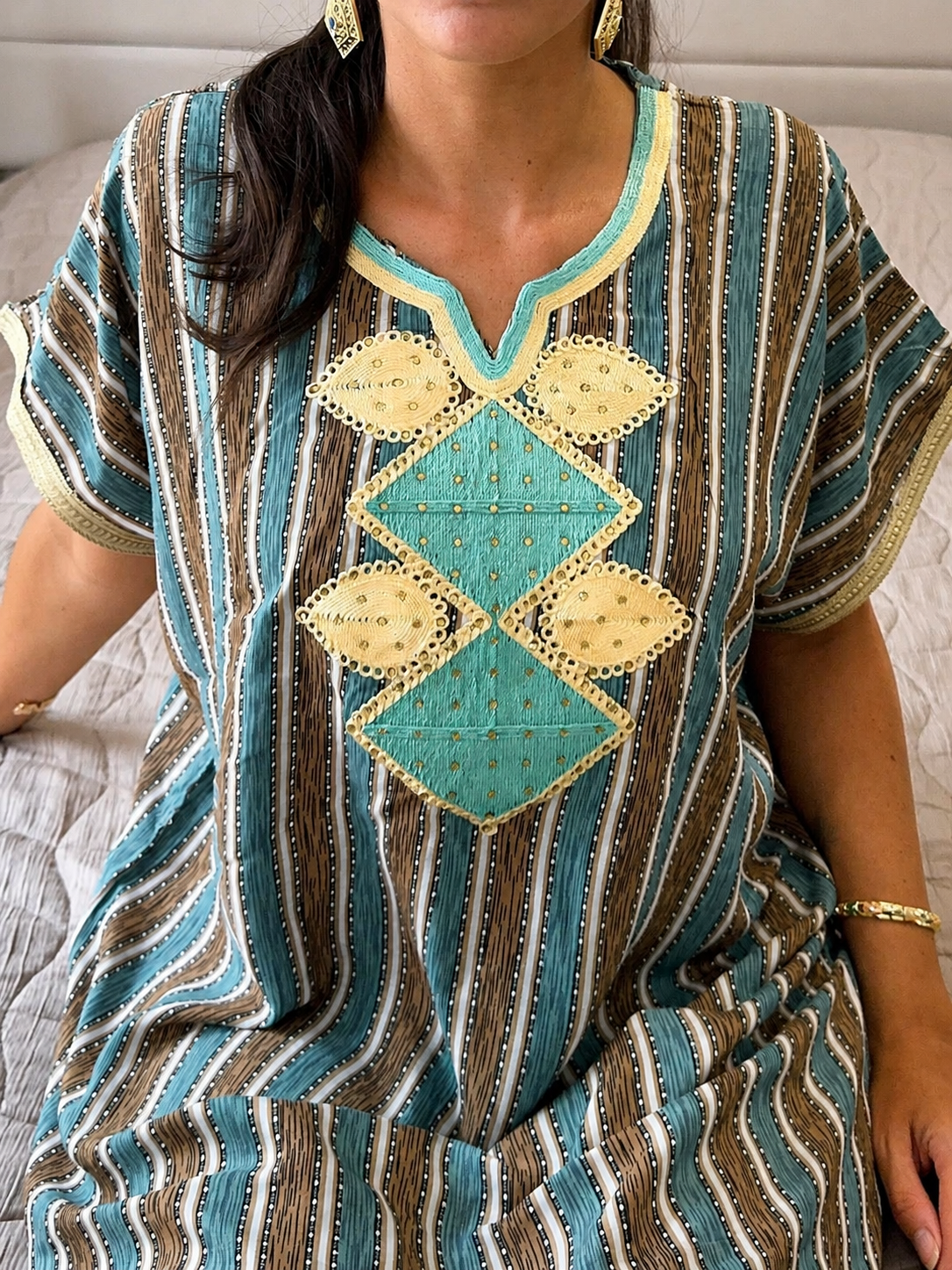 Marrakesh Gandoura with Pattern