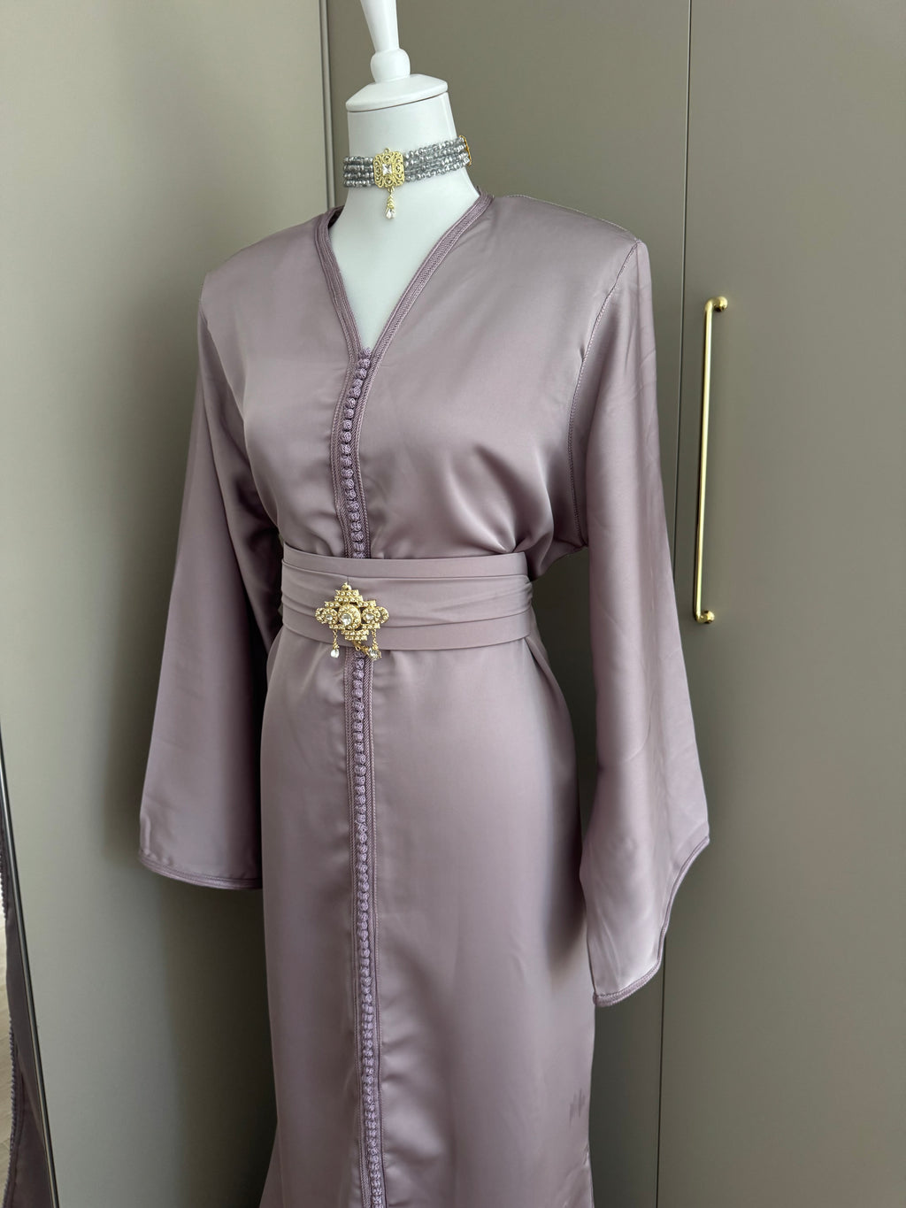 Caftan sirène drap de soie