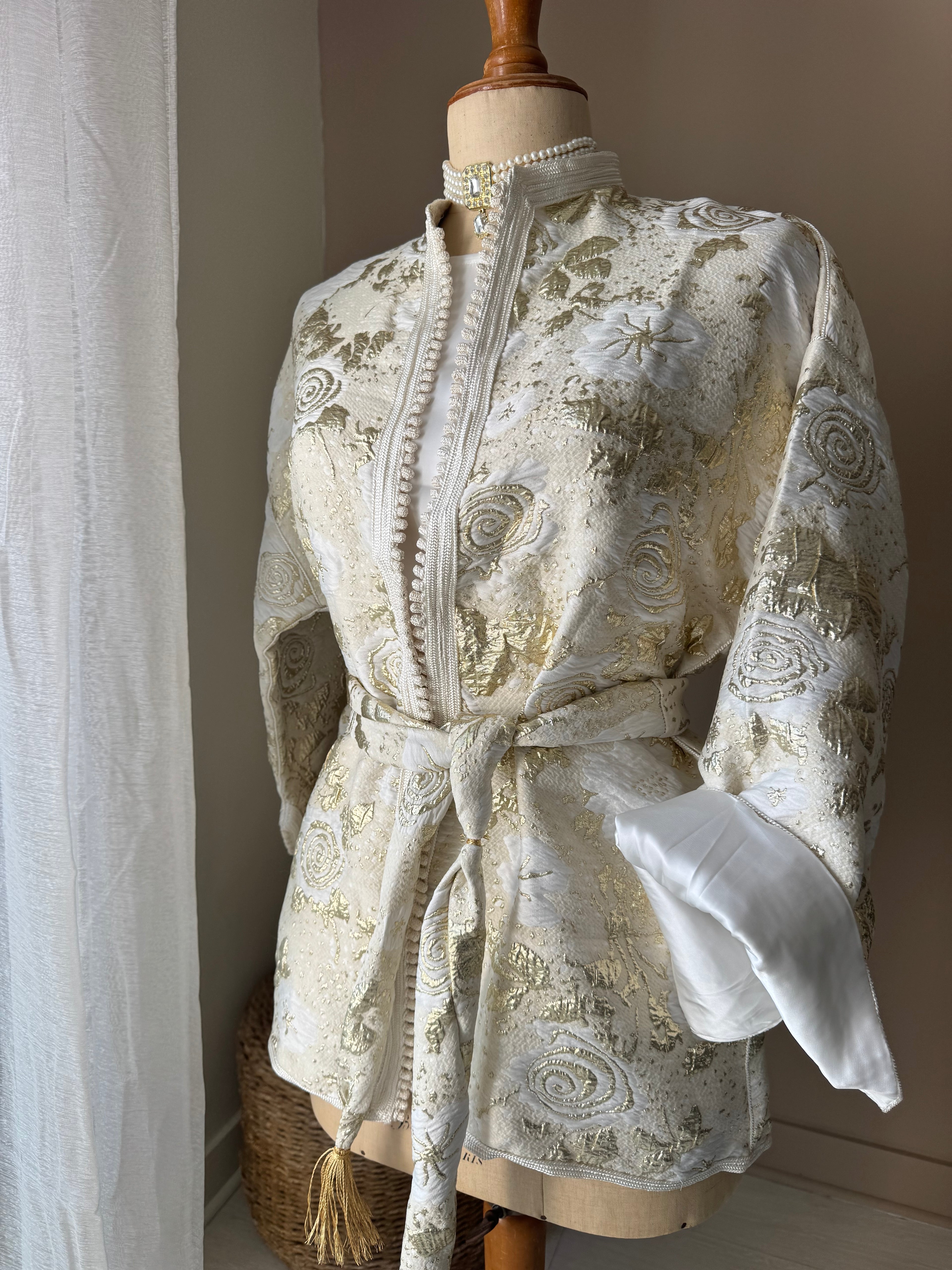 Blazer Kimono en brocard marocain