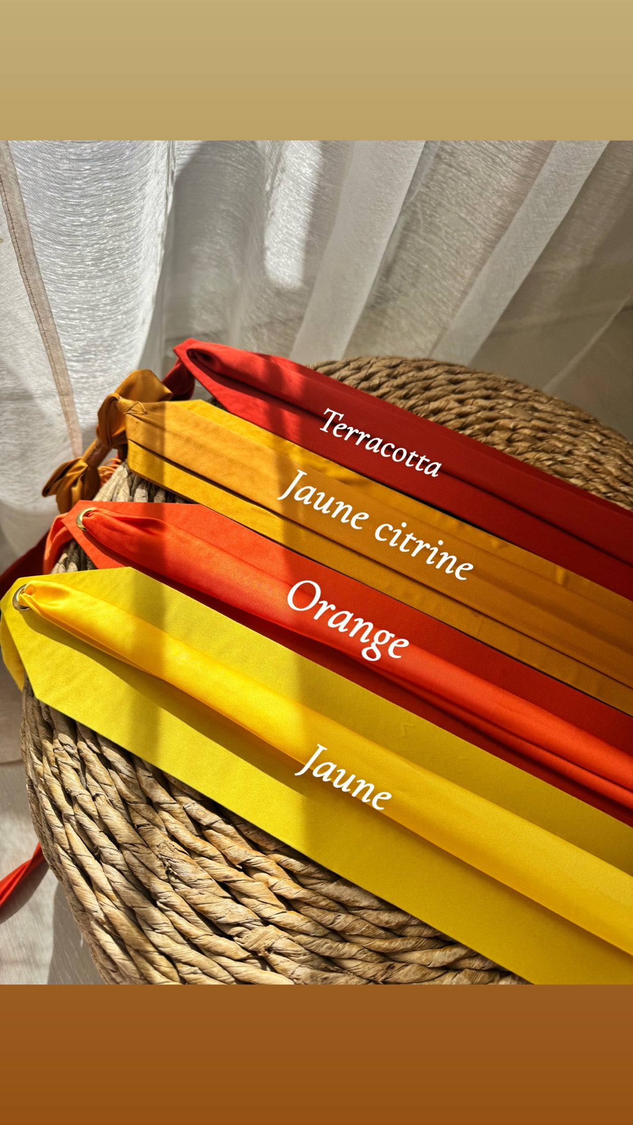 Ceinture en tissu satinée pour caftan tekchita