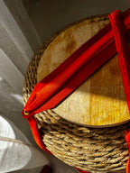 Satin fabric belt for caftan tekchita