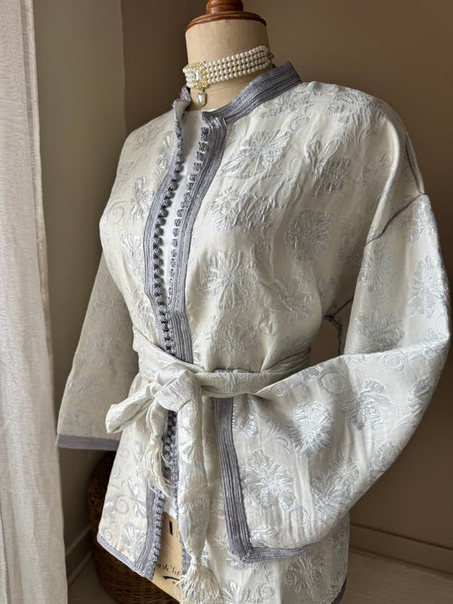Blazer Kimono en brocard marocain
