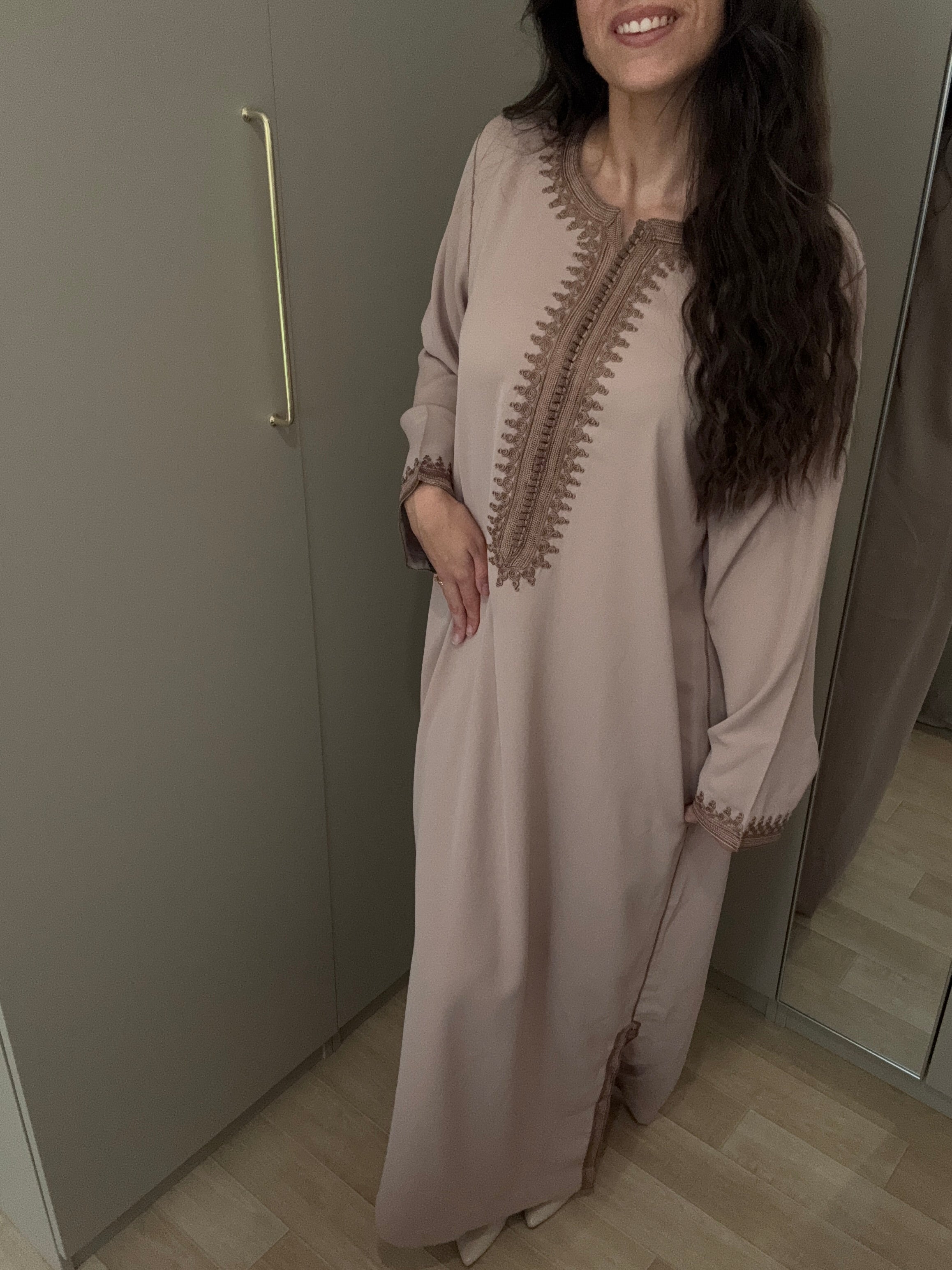 Caftan en crêpe de soie - gamme prestige