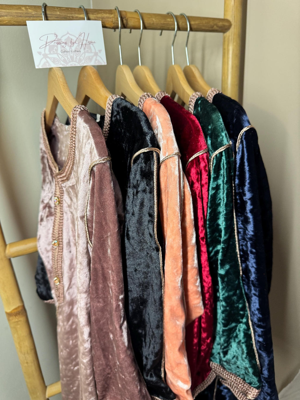 Caftan velours petite fille