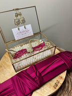 Caftan jewelry set - belt + earrings + choker necklace -