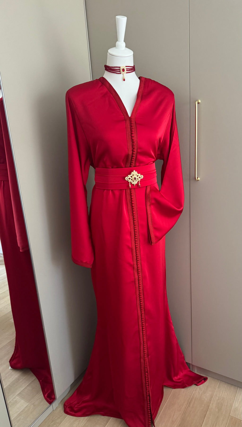 Silk mermaid caftan