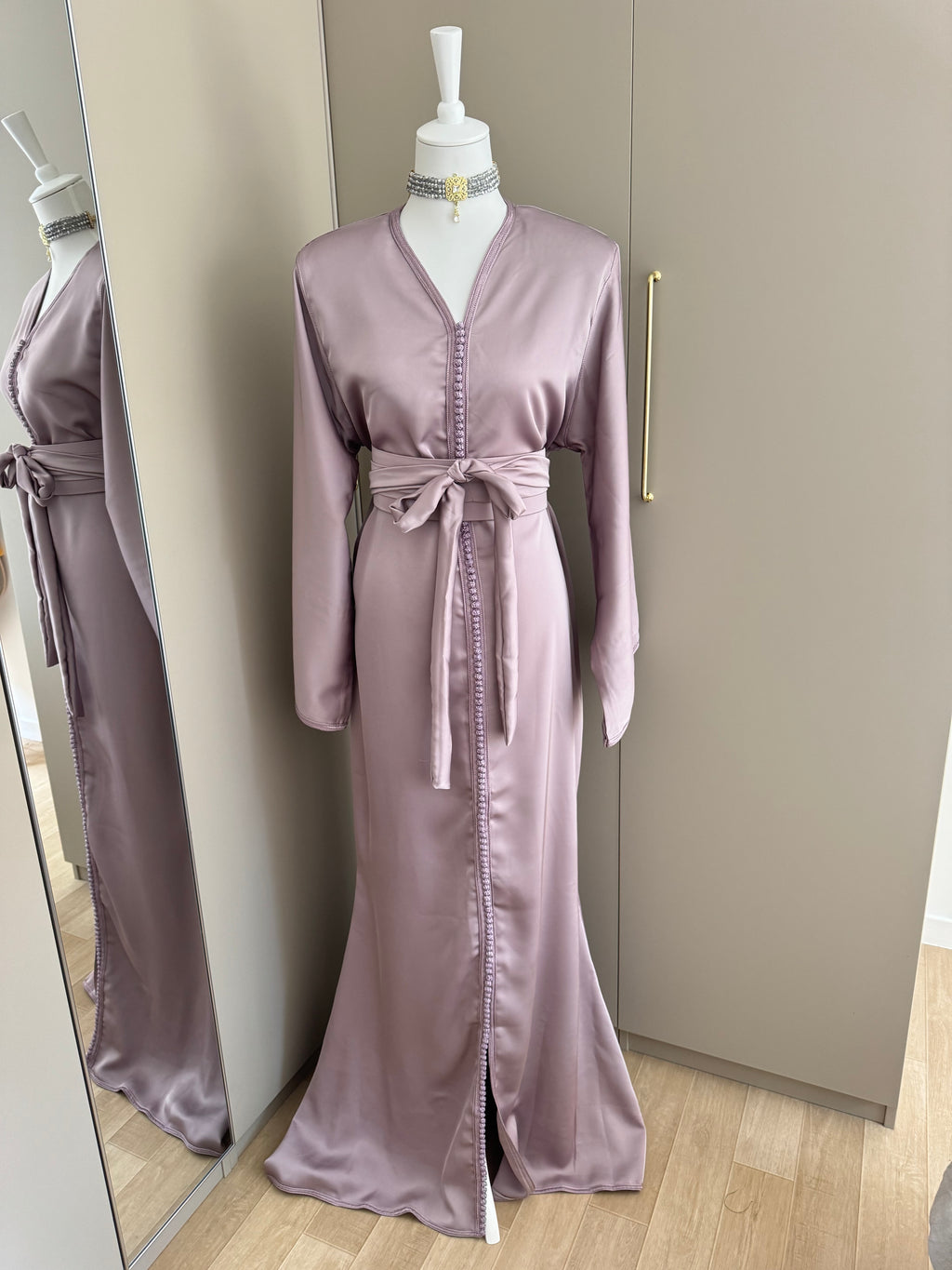 Caftan sirène drap de soie