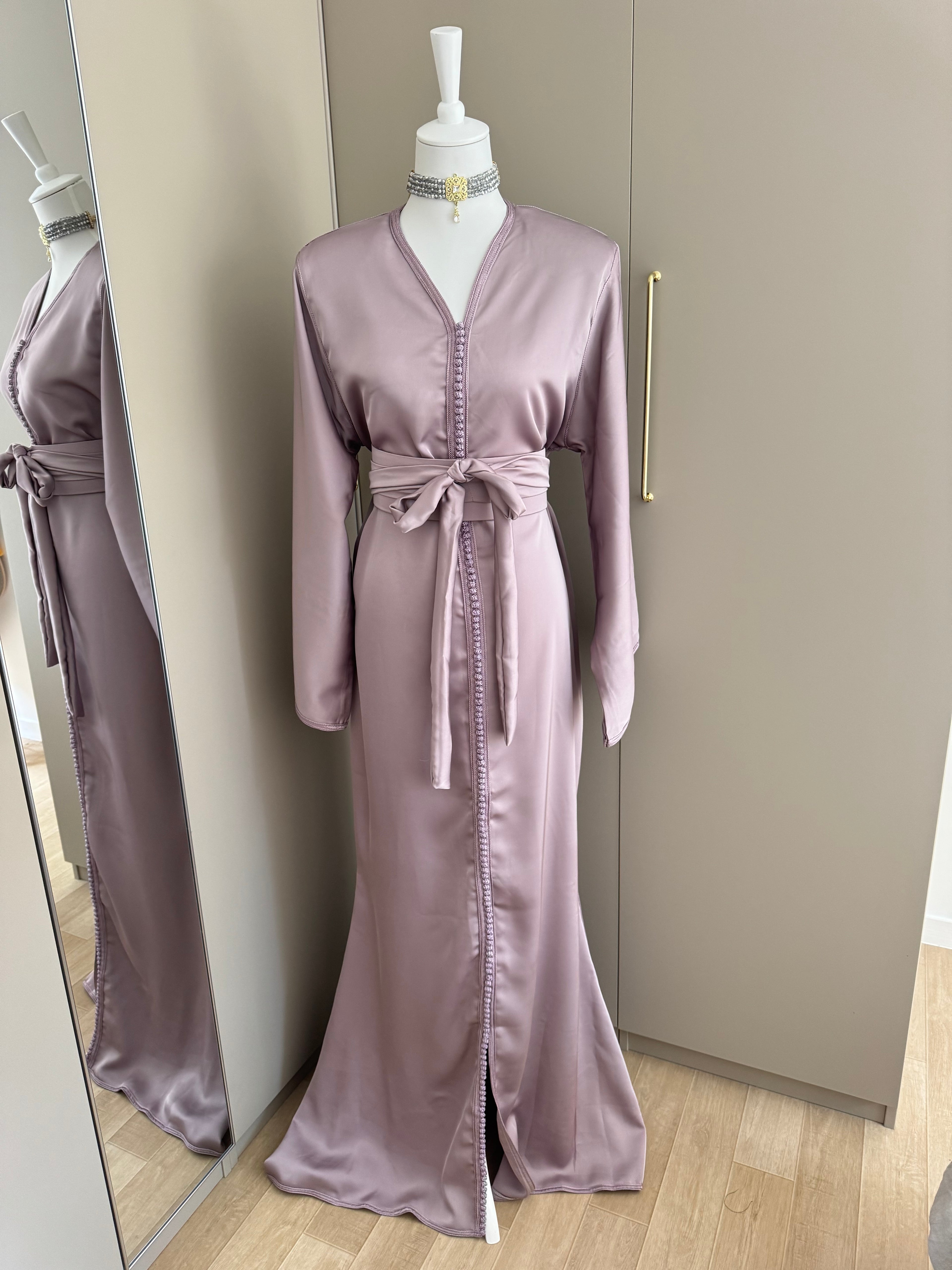 Caftan sirène drap de soie