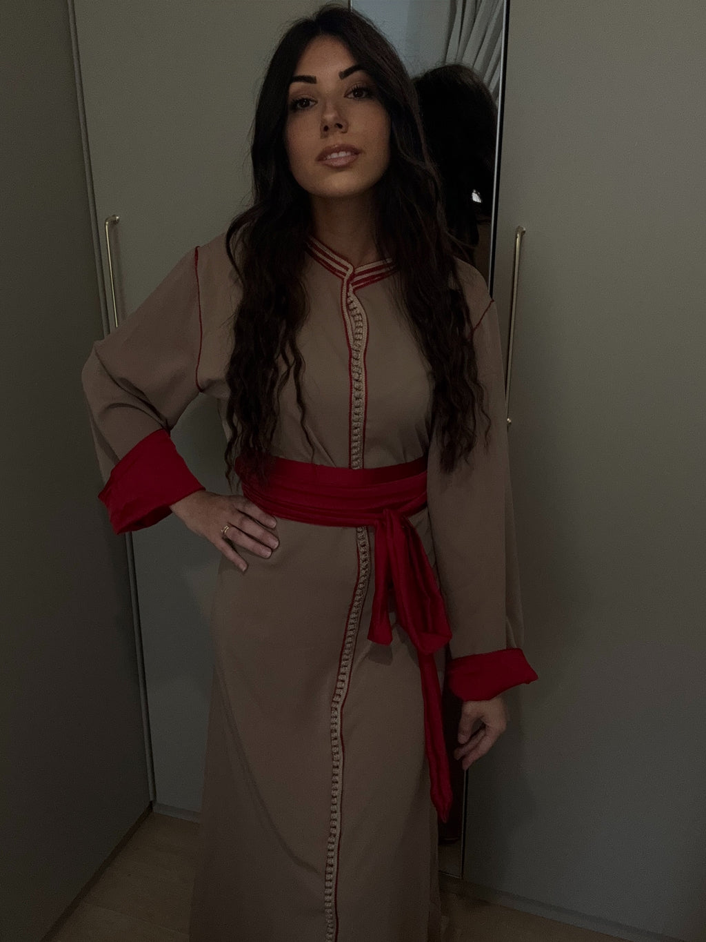 Caftan bicolore