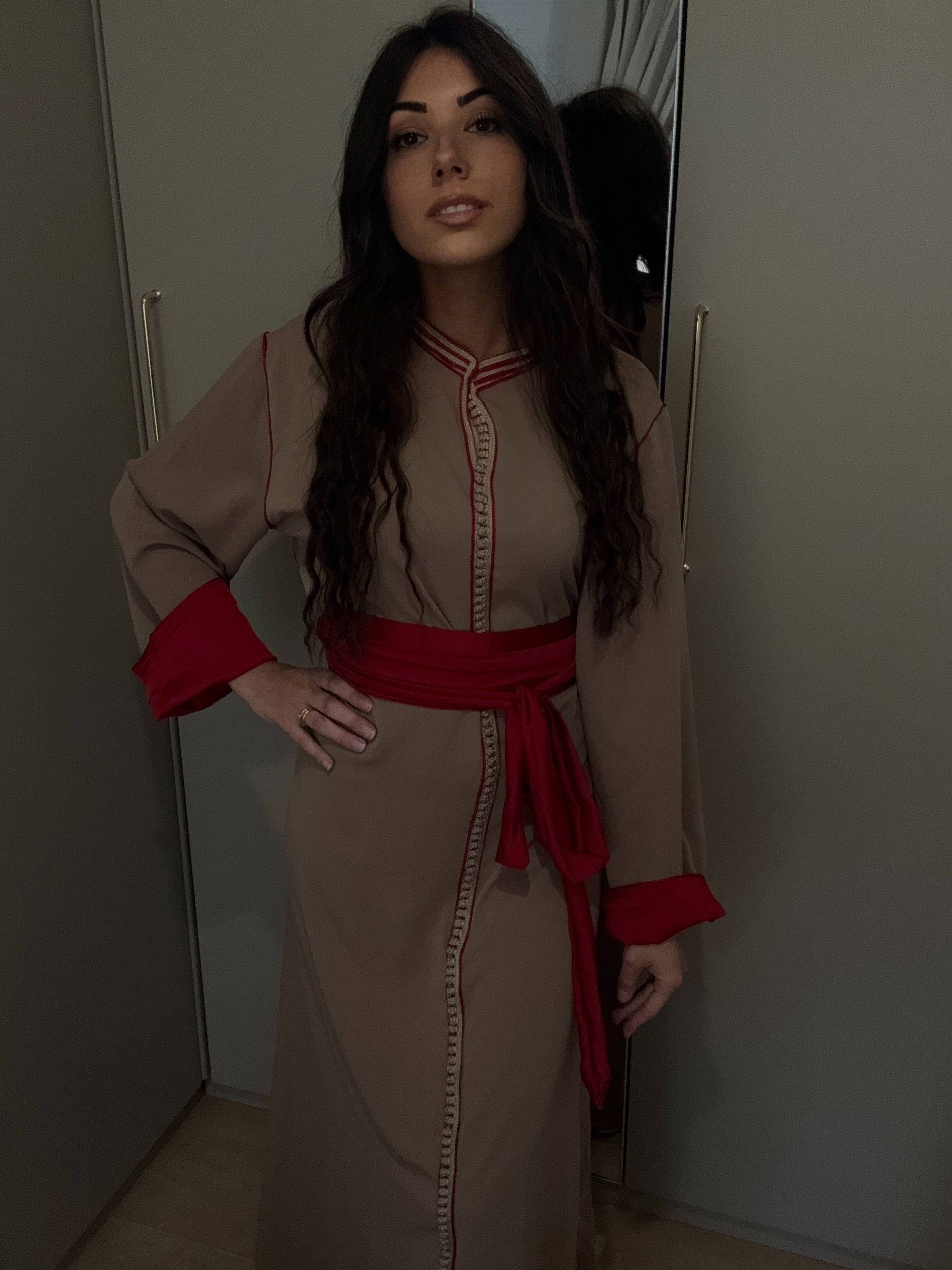 Caftan bicolore