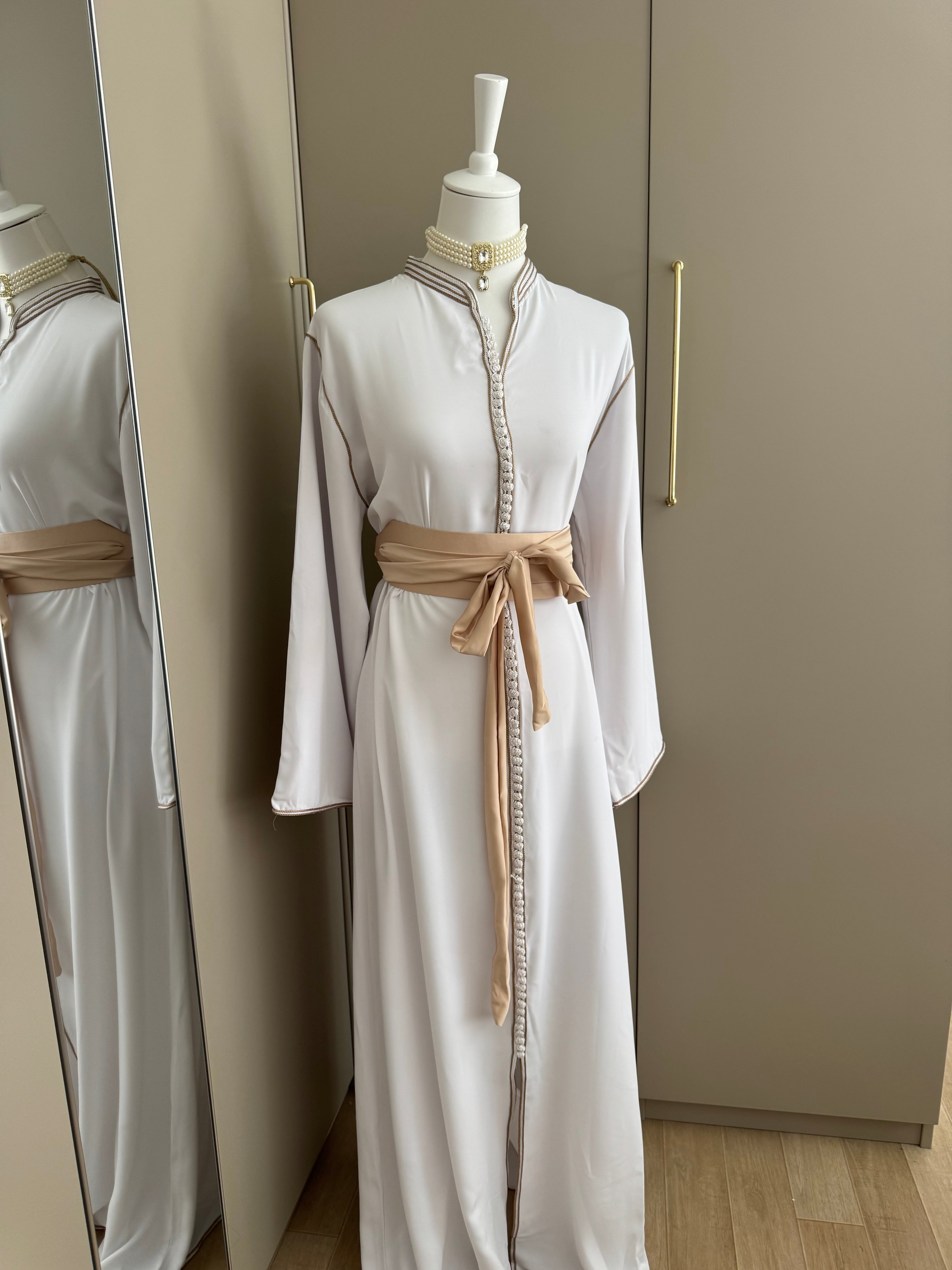 Caftan bicolore