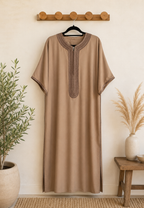 Men's Moroccan Gandoura in Milfa Silk - Prestige Collection