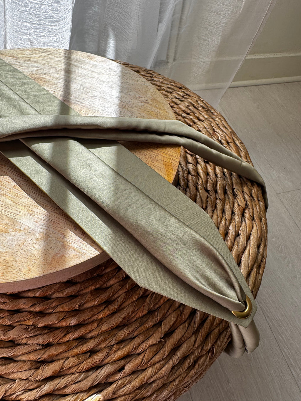 Ceinture en tissu satinée pour caftan tekchita