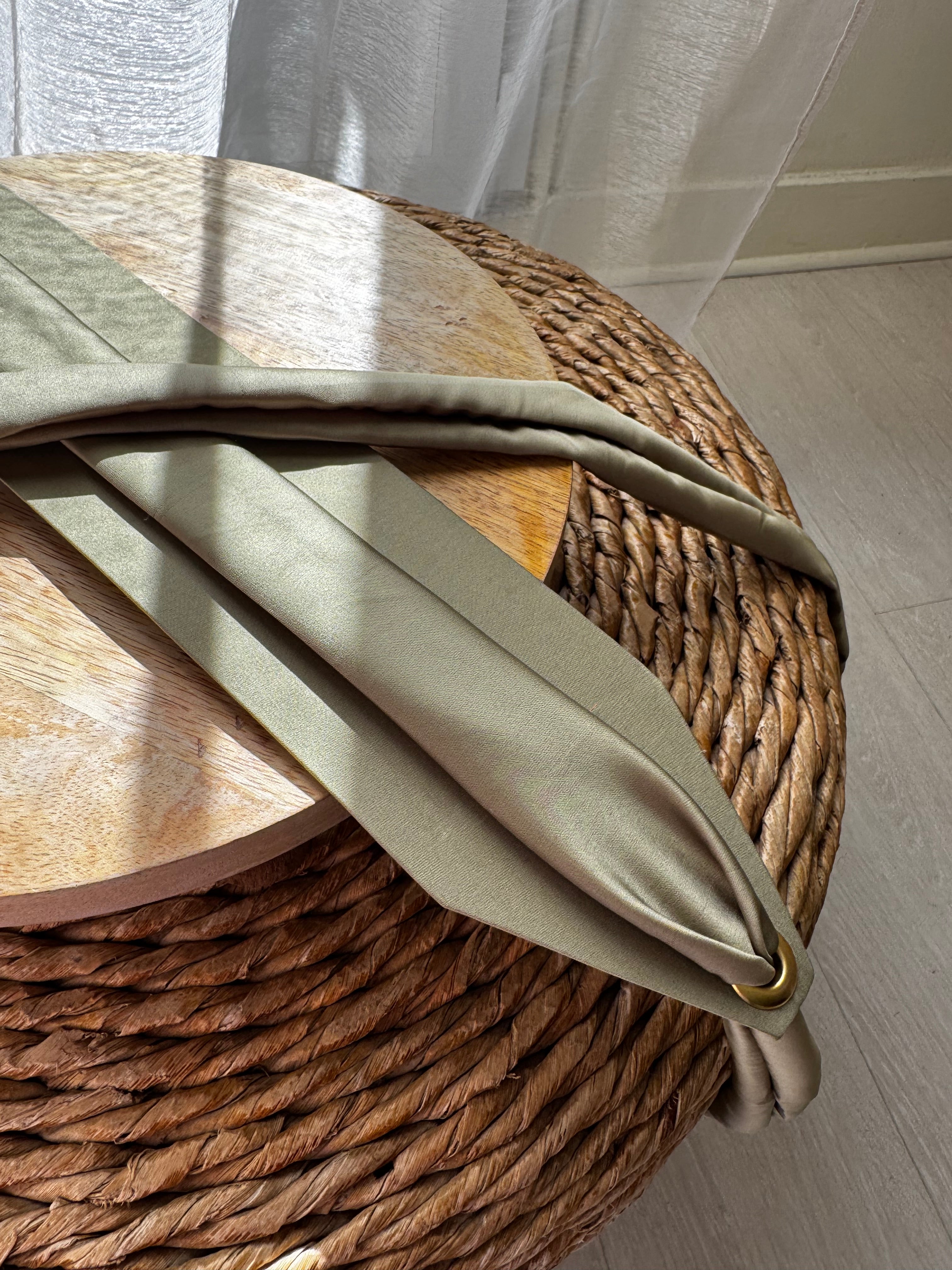 Ceinture en tissu satinée pour caftan tekchita