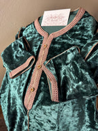 Girl's velvet caftan