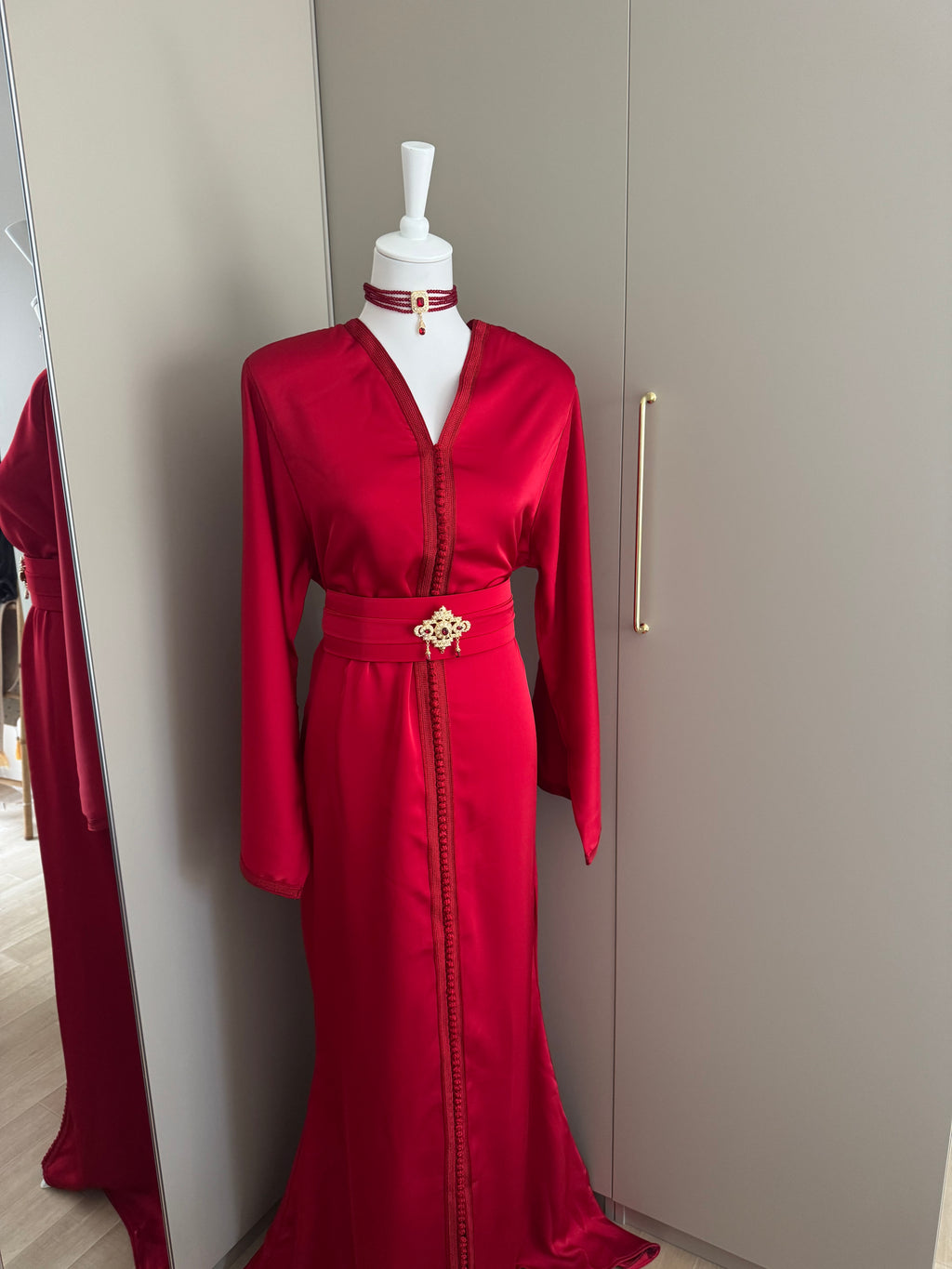 Caftan sirène drap de soie
