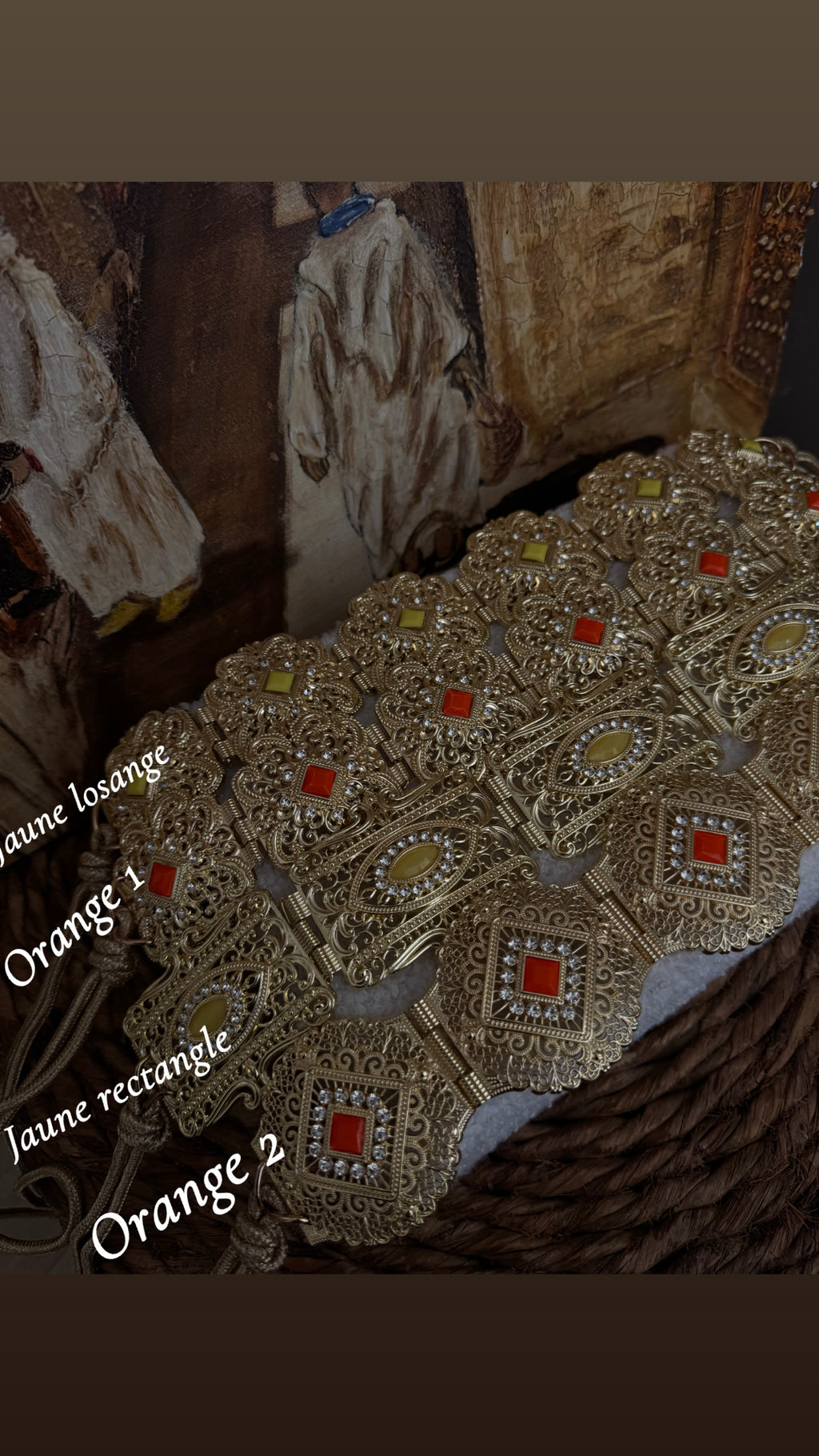 Ceinture Mdemma métal dorée