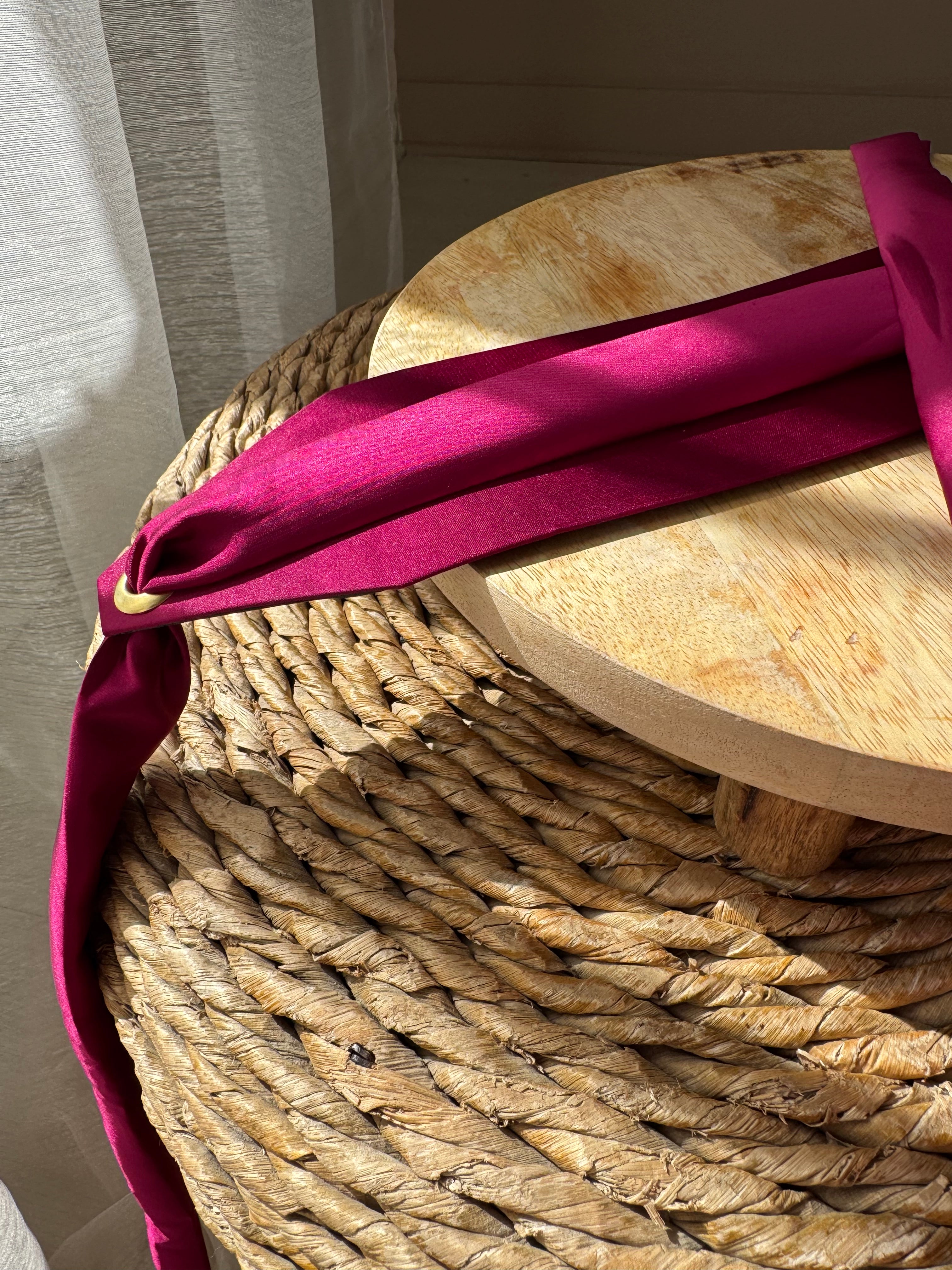 Ceinture en tissu satinée pour caftan tekchita