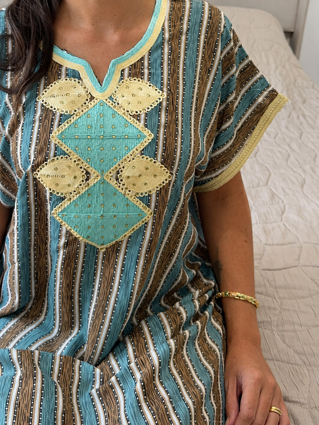 Marrakesh Gandoura with Pattern