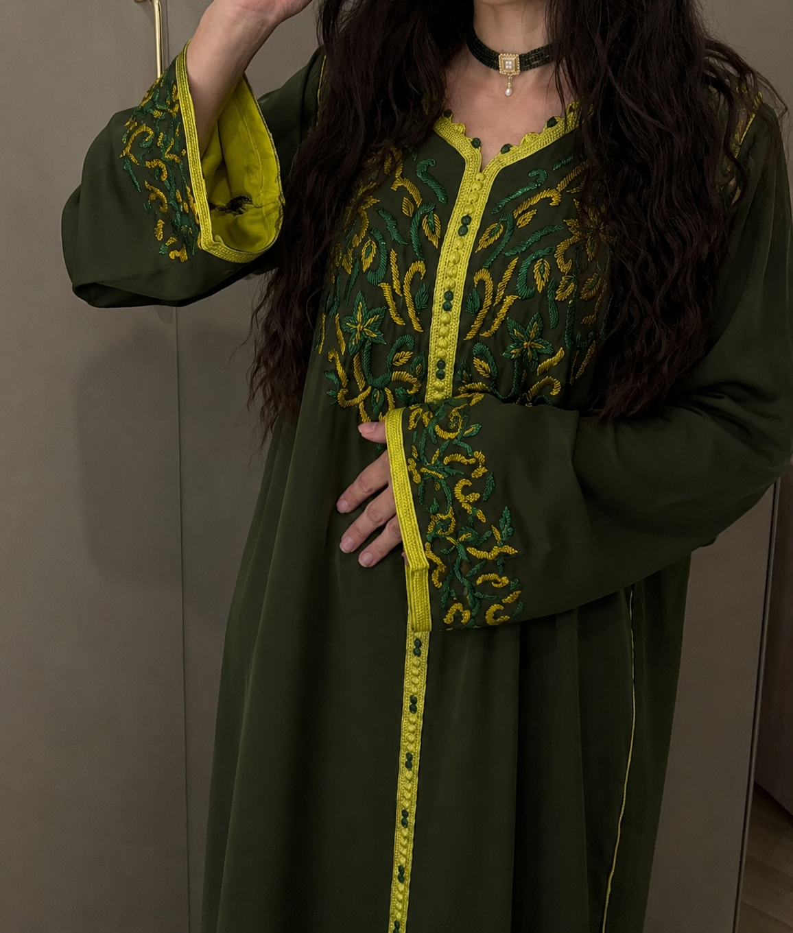 Caftan Thuraya perlé