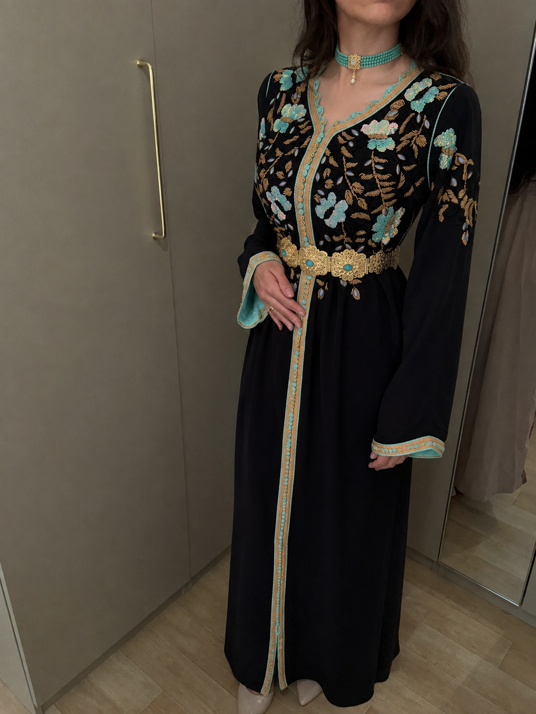 Caftan Thuraya perlé