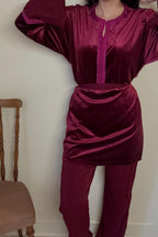 2-piece velvet Jabador set