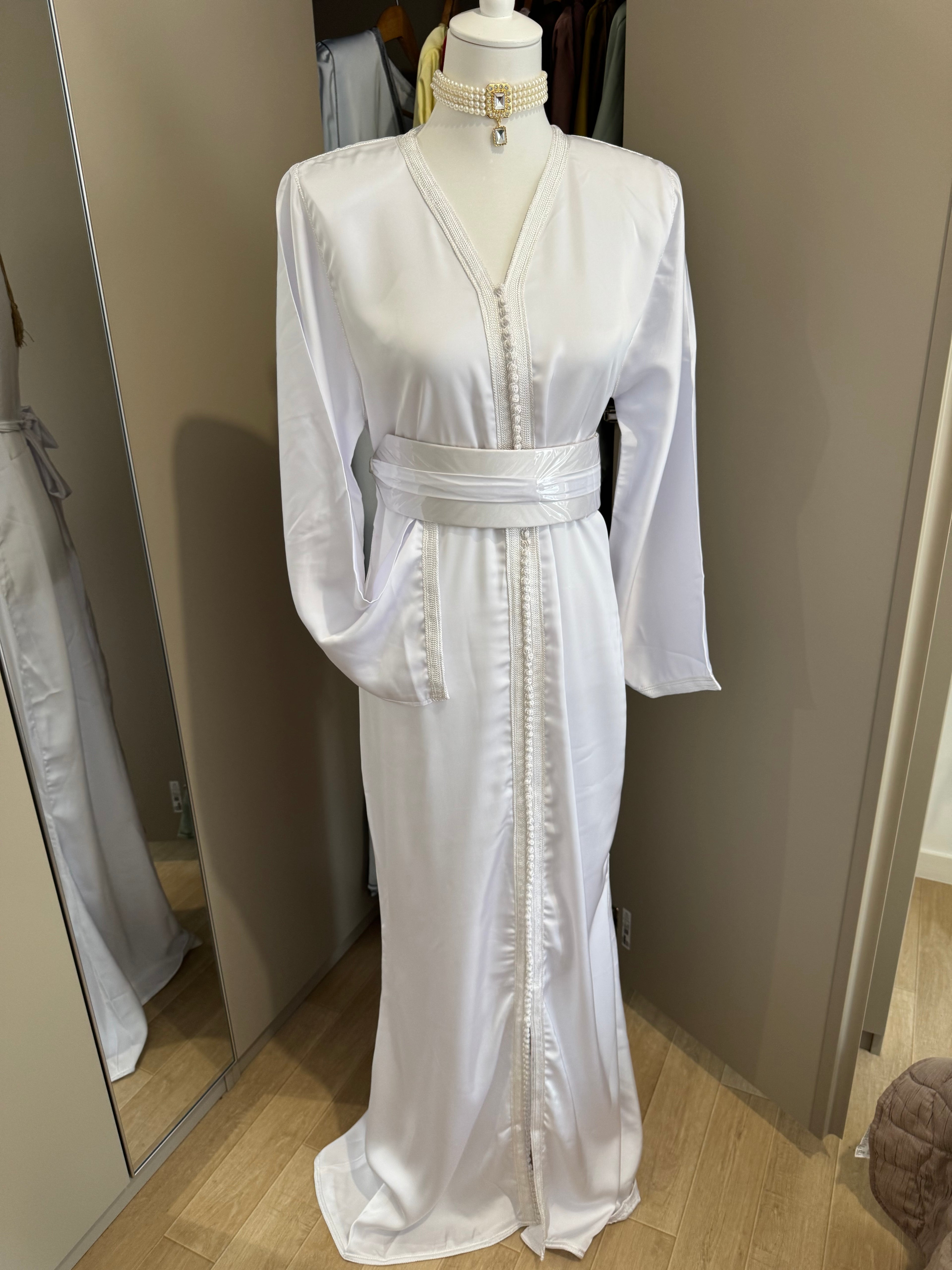 Caftan sirène drap de soie