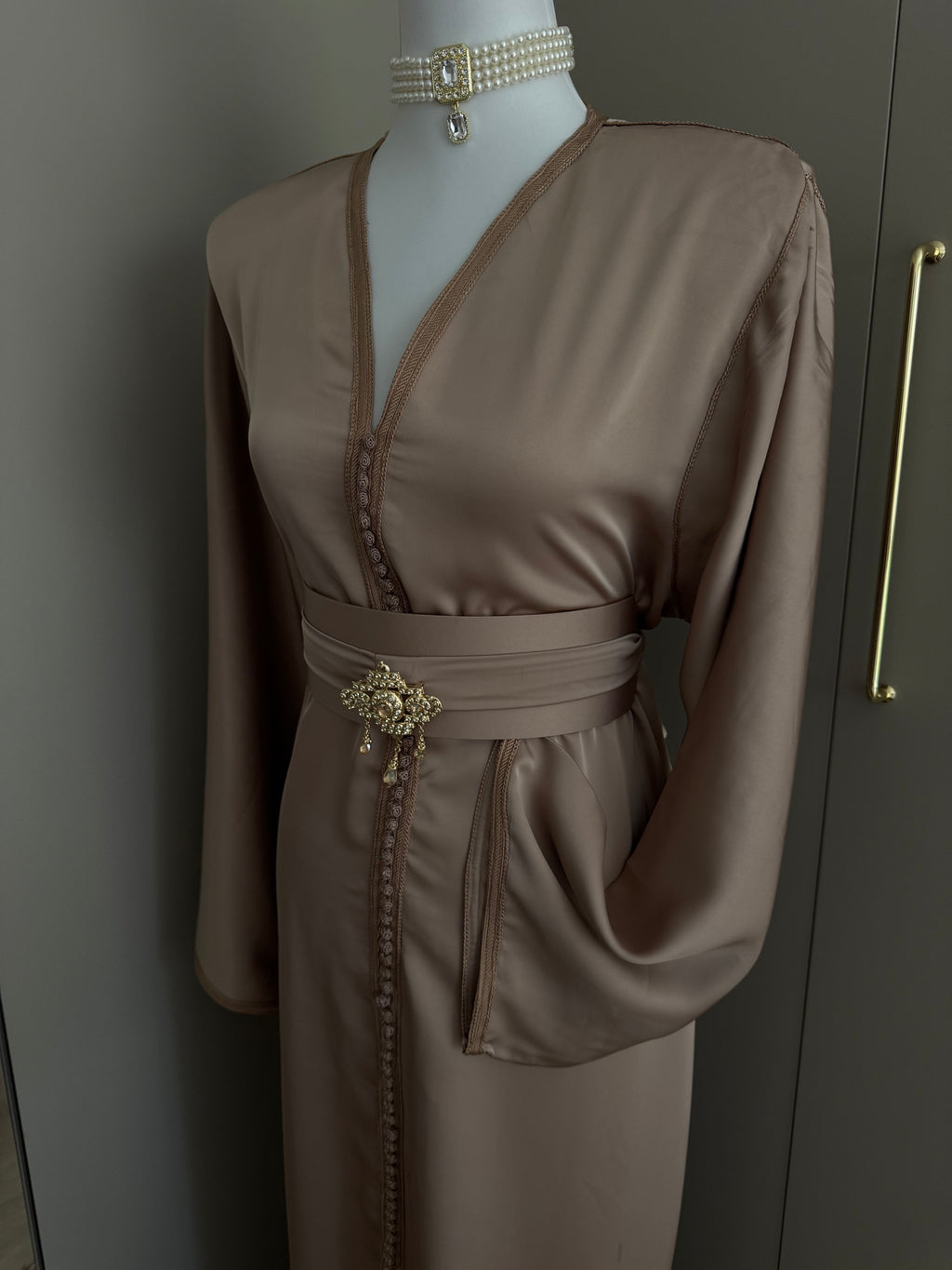Caftan sirène drap de soie