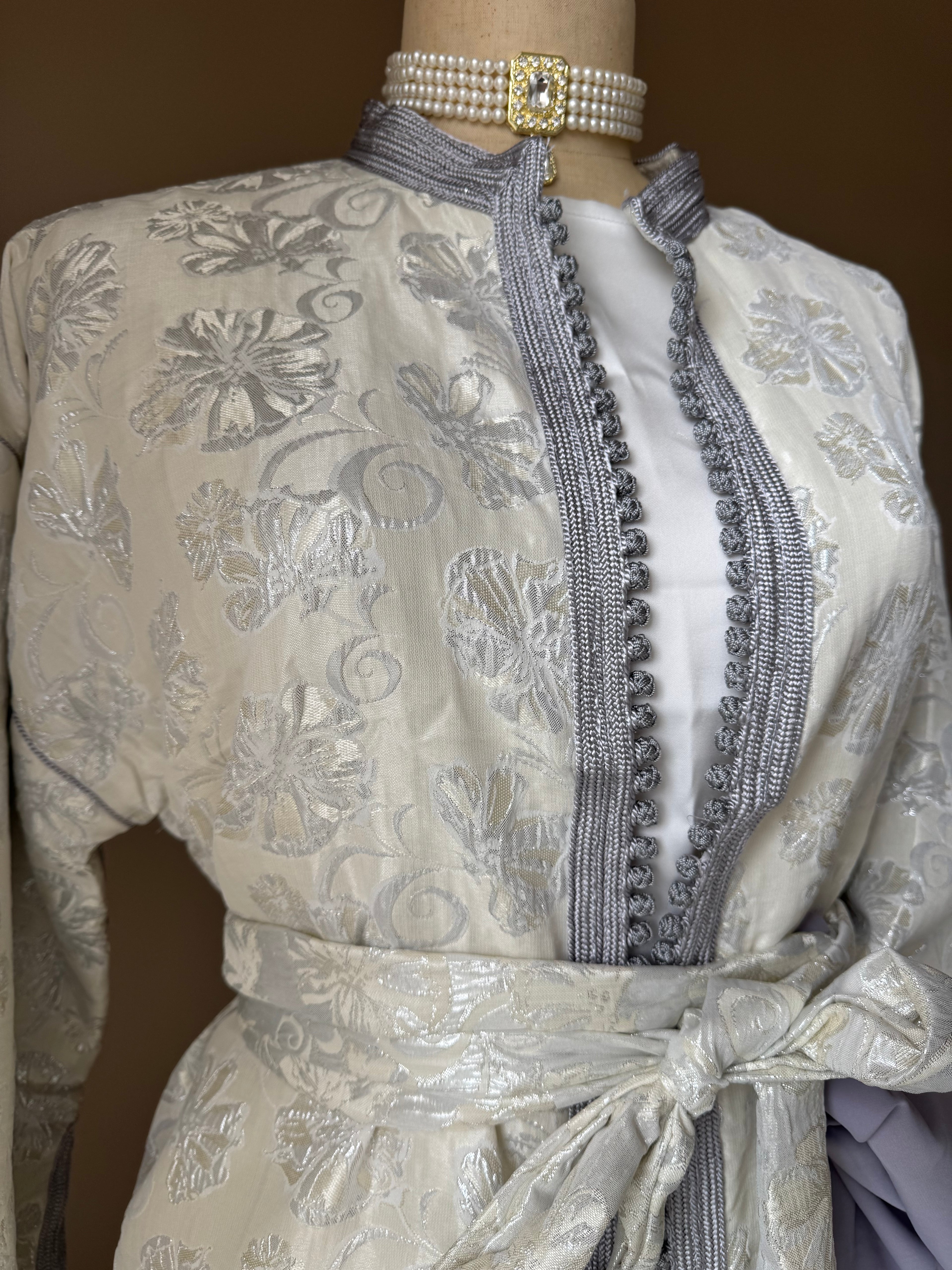 Blazer Kimono en brocard marocain