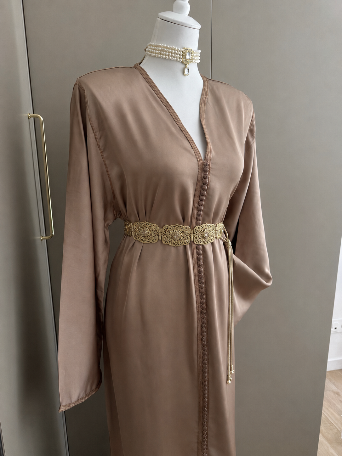 Caftan sirène drap de soie