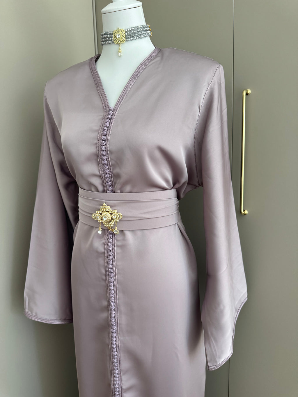 Caftan sirène drap de soie