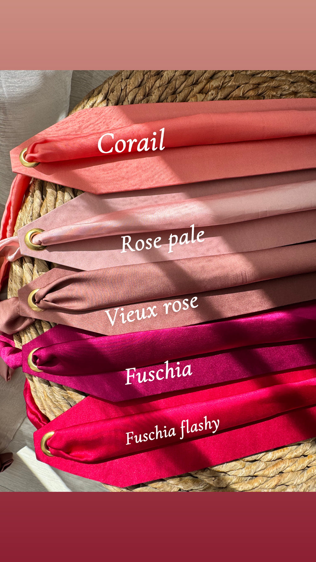 Ceinture en tissu satinée pour caftan tekchita