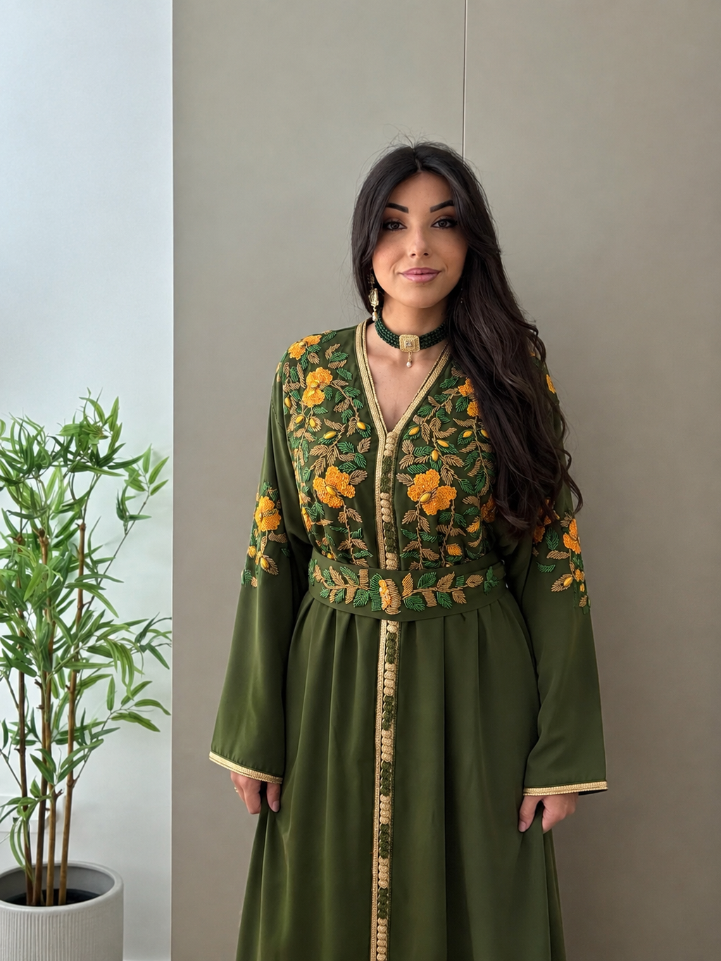 Caftan Thuraya perlé