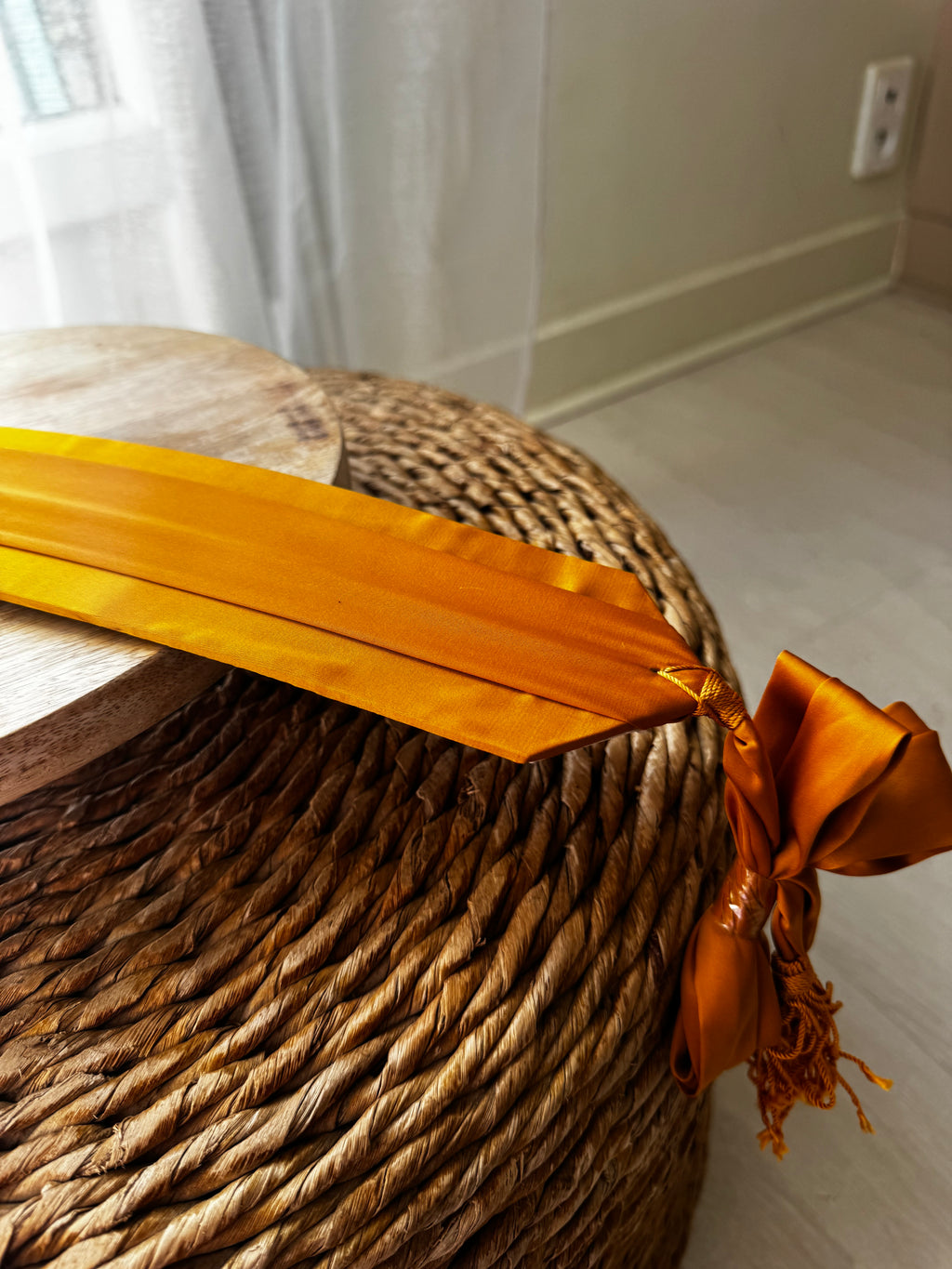 Ceinture en tissu satinée pour caftan tekchita