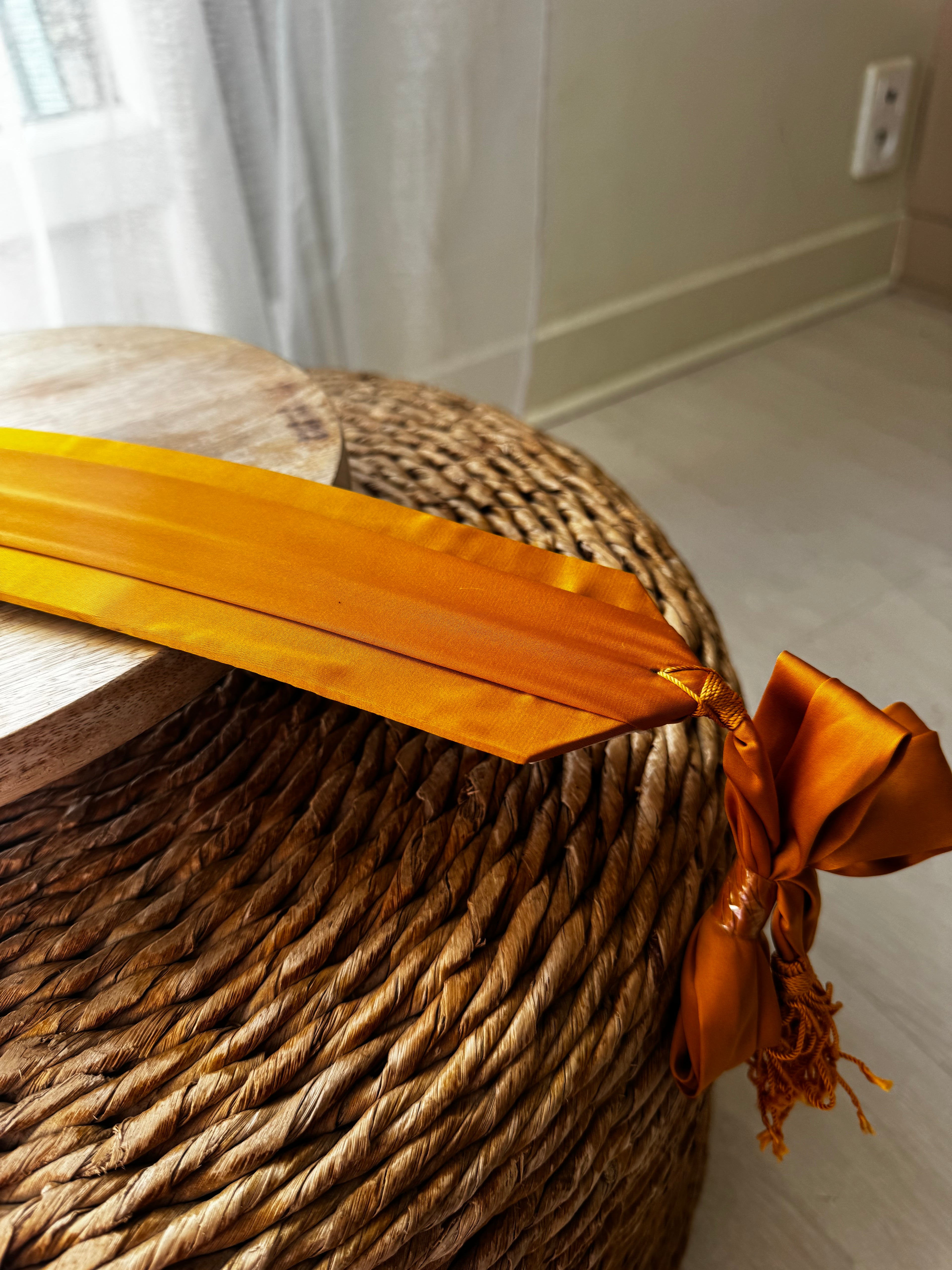 Ceinture en tissu satinée pour caftan tekchita