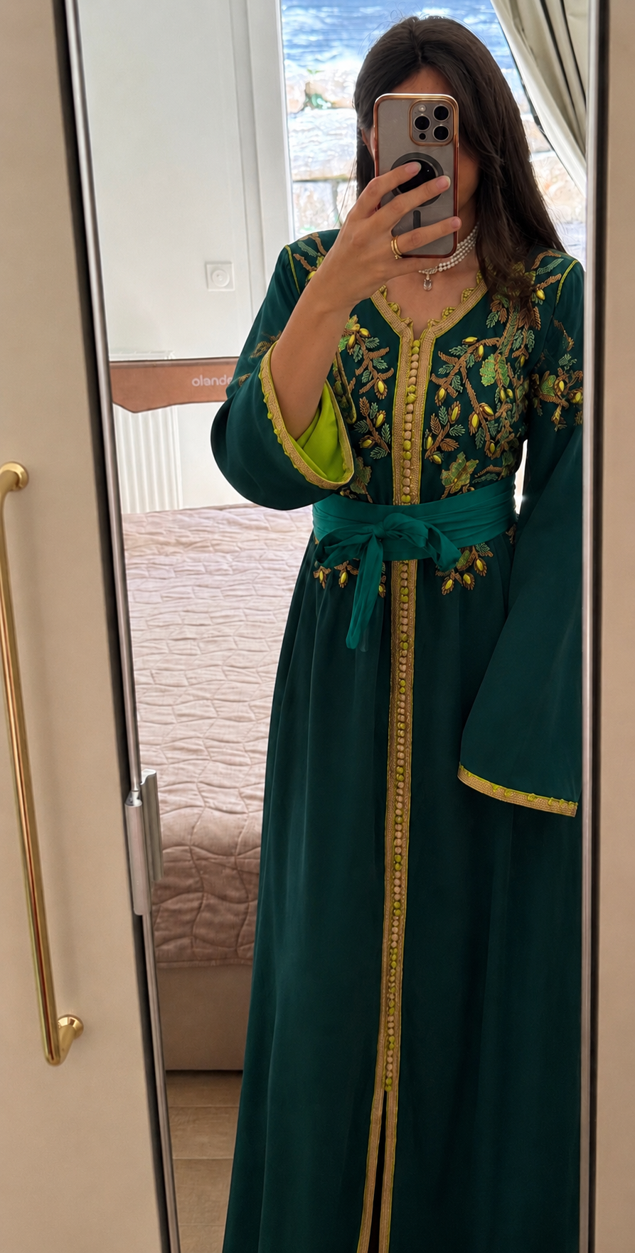 Caftan Thuraya perlé