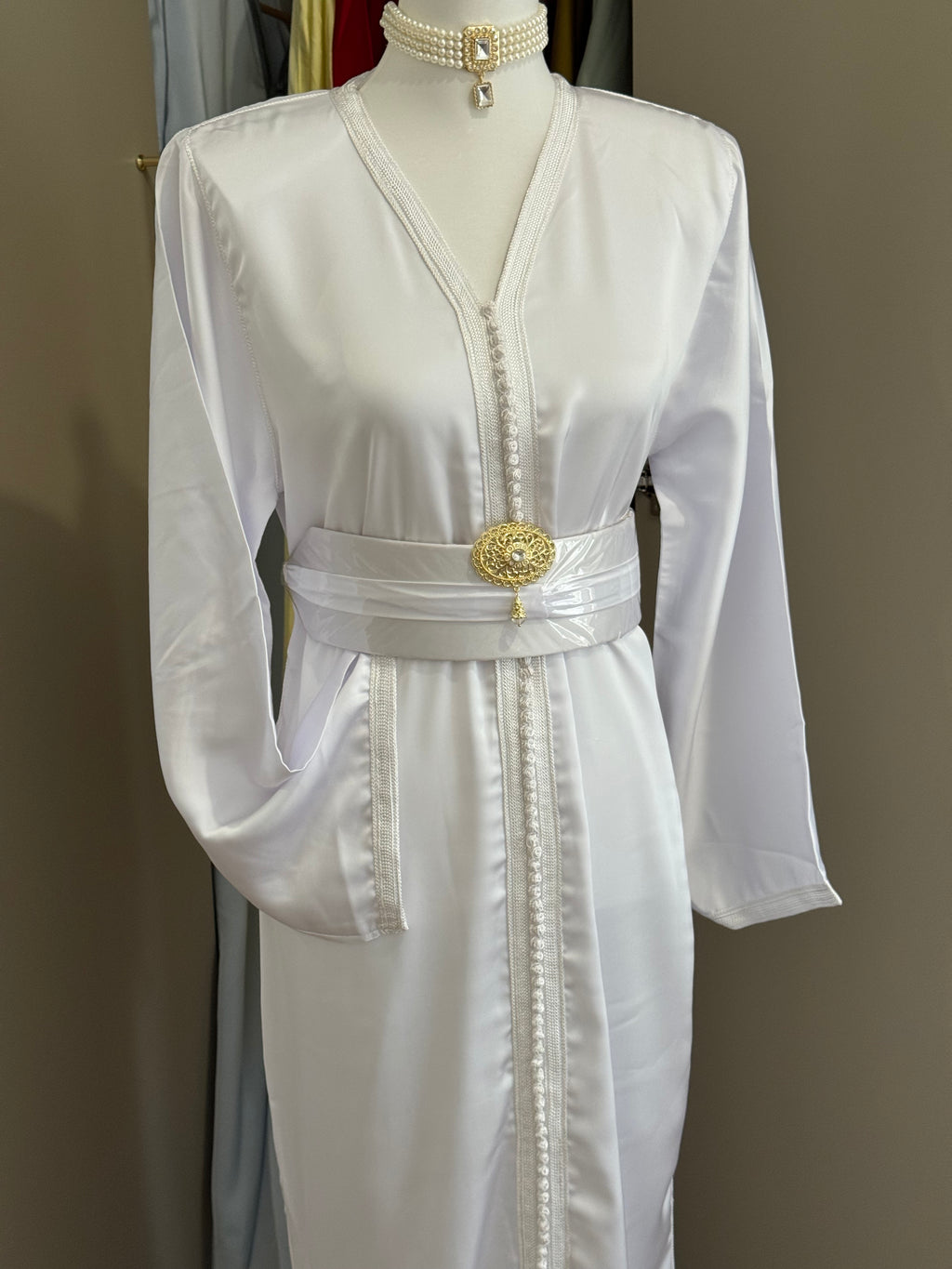 Caftan sirène drap de soie