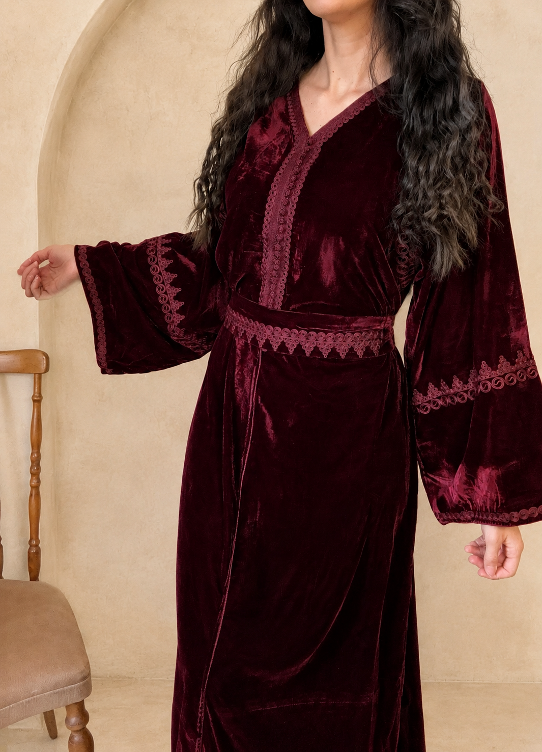 Caftan velours Soukoun